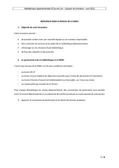 BIENVENUE DANS LE RESEAU DE LA MDEL version 2022 couv
